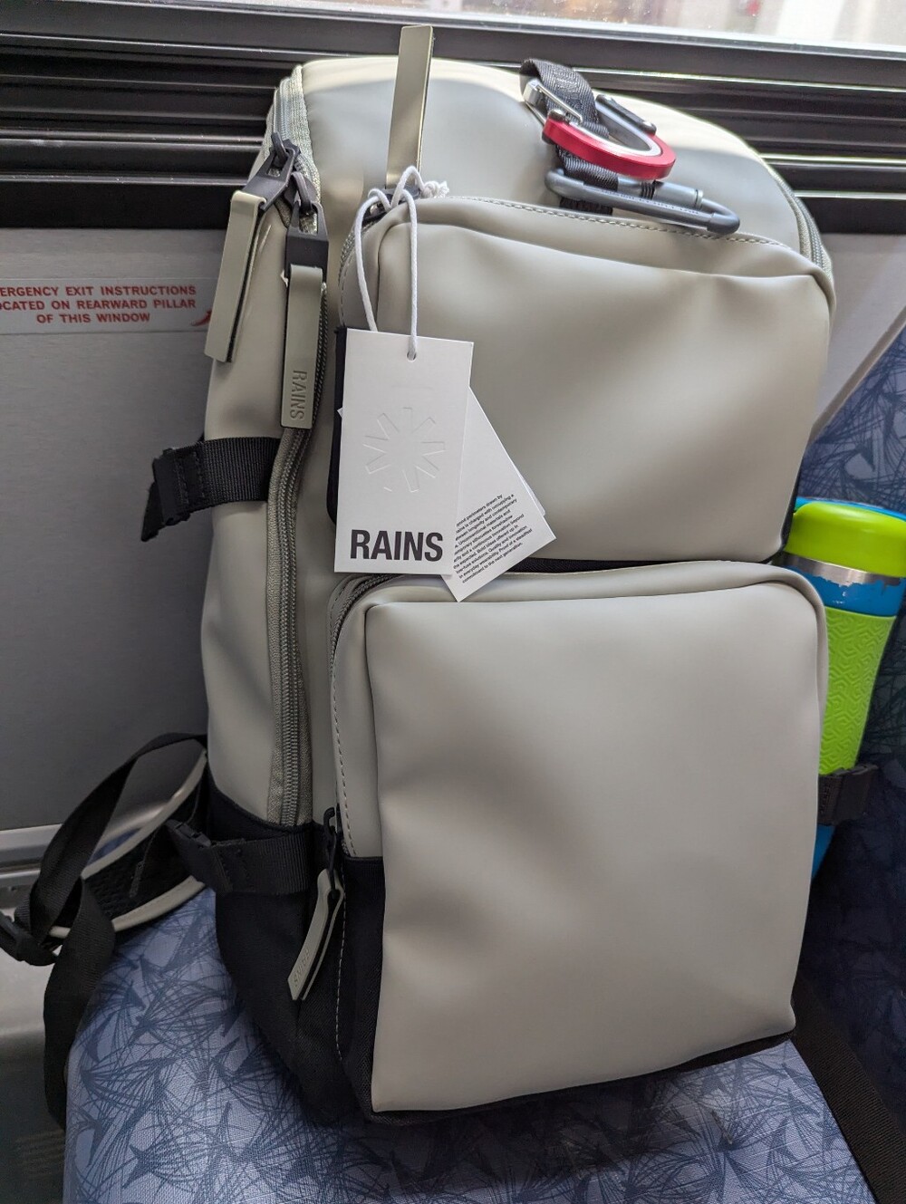RAINS Trail Cargo Backpack Waterproof Travel Commuter Bag w/ Tags